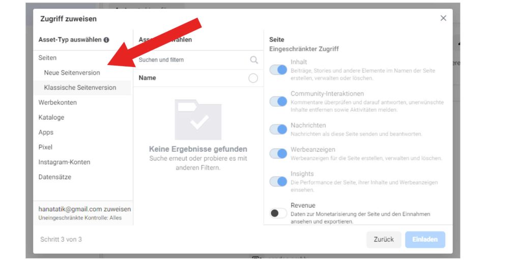 Schritt 6 Facebook Zugriff