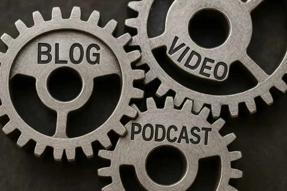 Recycling von Content: Zahnräder der Effizienz