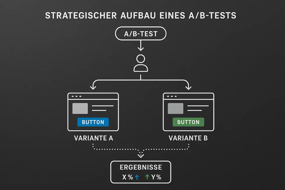 Modernes Dashboard für A/B-Testing Automatisierung.