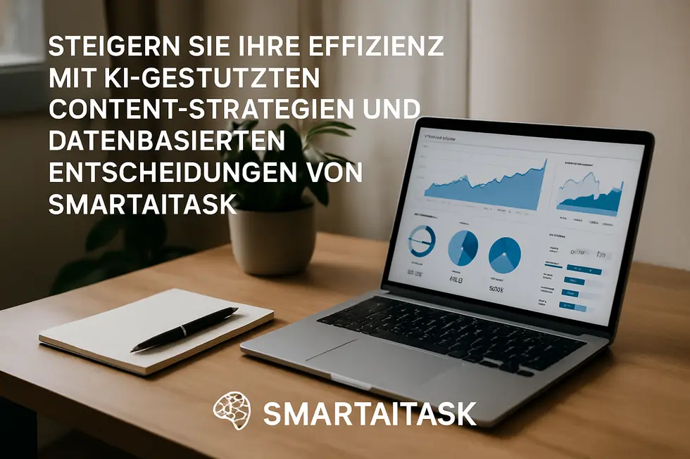 Illustration eines digitalen Brainstormings für Content-Ideen.