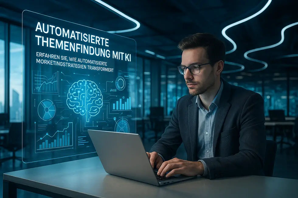 Illustration von KI-Tools zur Content-Strategieentwicklung