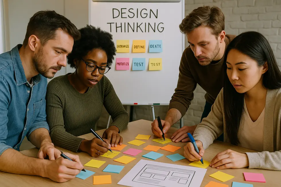 Kreativität trifft Strategie: Design Thinking in Aktion.