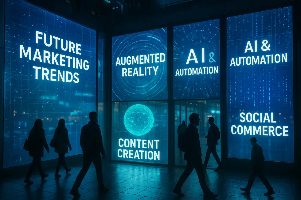 Visualisierung der Big Data Analyse im Marketing.