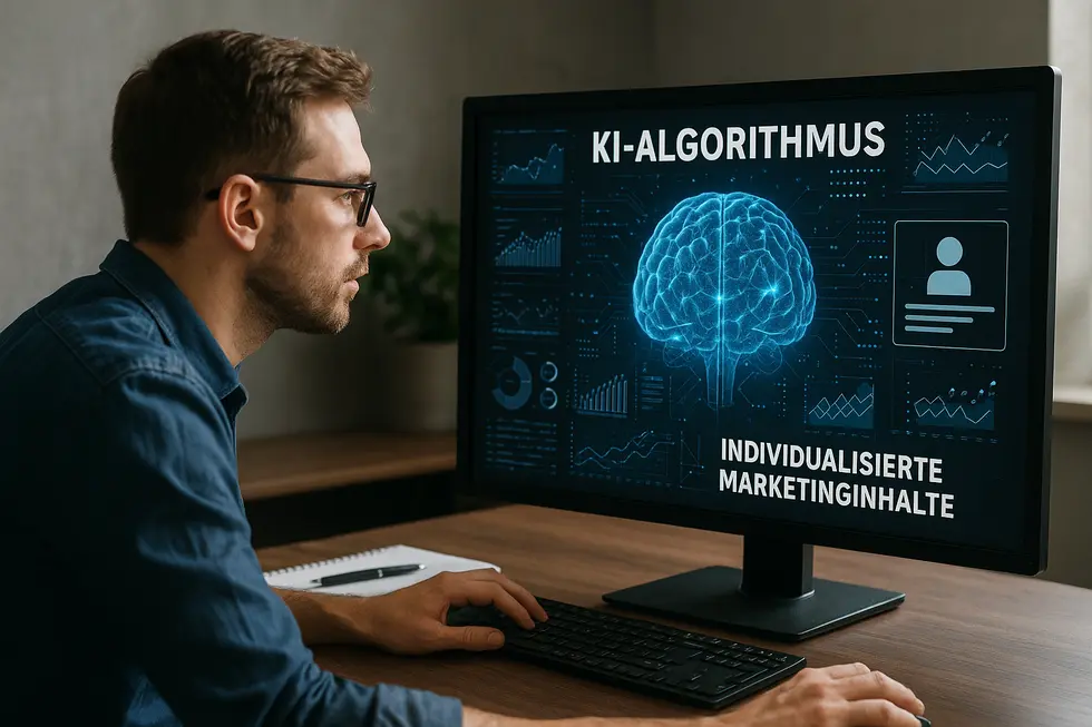 KI ermöglicht personalisiertes Marketing durch Datenanalyse.