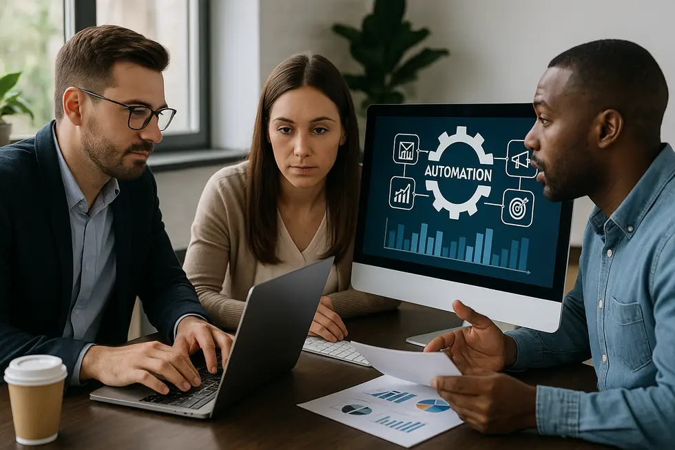 Modernes Dashboard für A/B-Testing Automatisierung.
