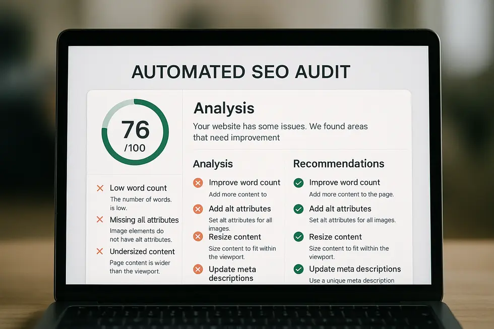 SEO-Prüfungsautomatisation mittels SmartAiTask.