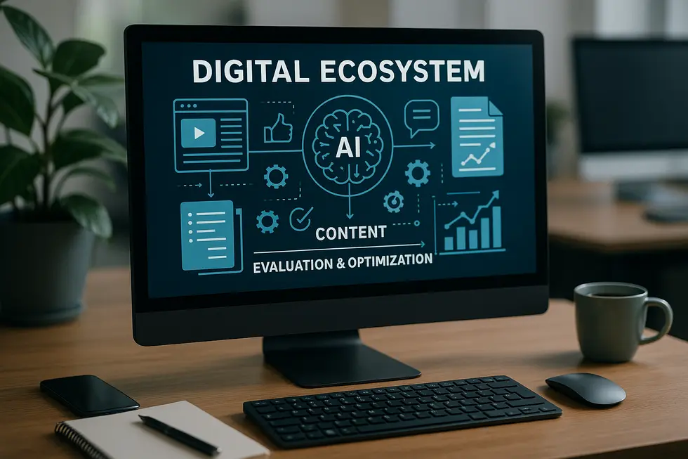 KI hilft, Inhalte für den digitalen Markt zu optimieren.