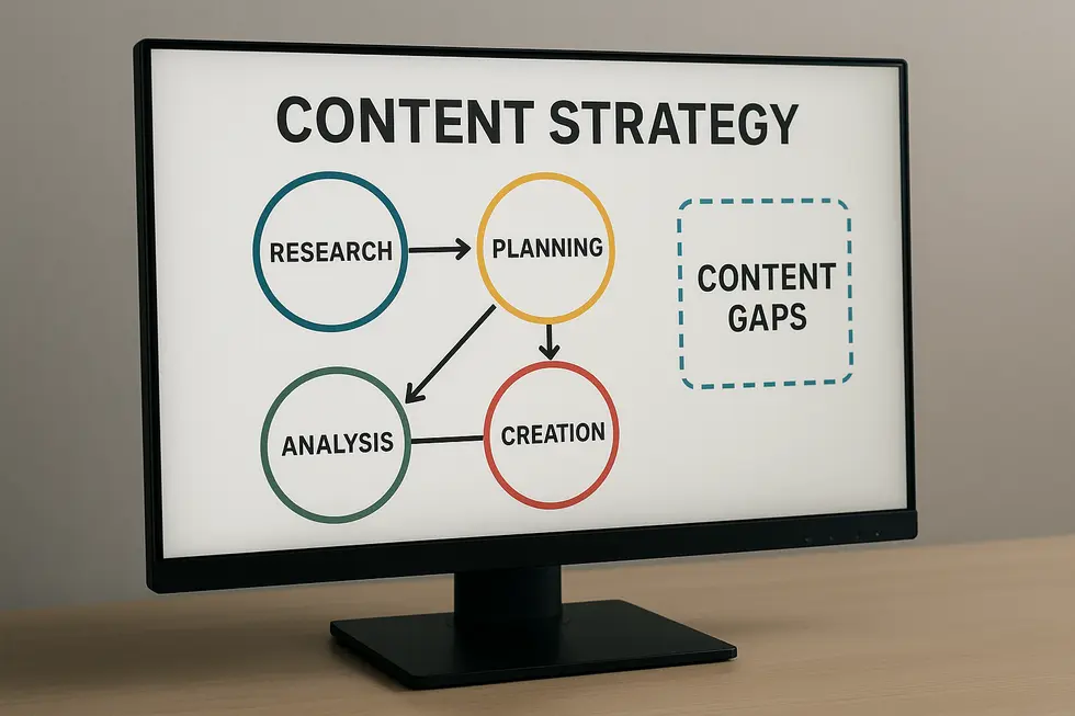 Content-Lücken visuell dargestellt durch SmartAiTask.