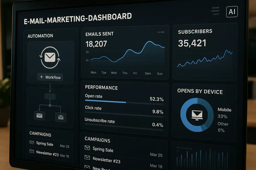 Automatisierung in Aktion: Effektives E-Mail-Marketing durch KI.