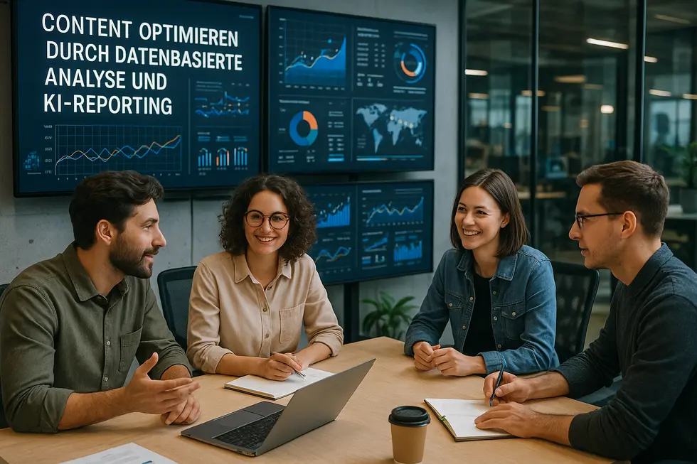 Ein Analyst beobachtet ein Dashboard mit Performance-Daten.