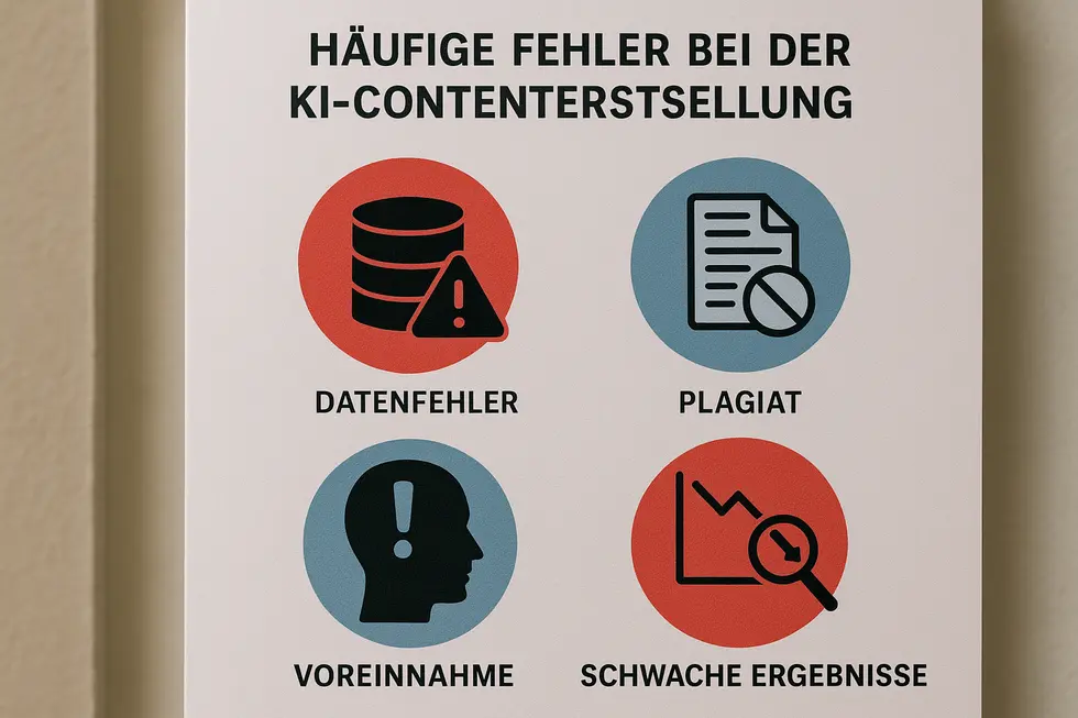 Häufige Fehler bei KI-gestützter Content-Erstellung