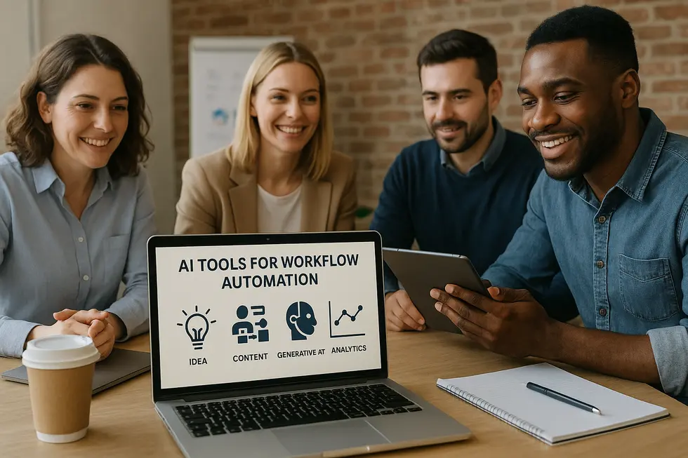 Effizienz durch KI-gestützte Workflows in modernen Marketingteams.