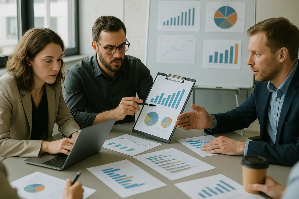 Anpassung von Marketingstrategien anhand von Daten.