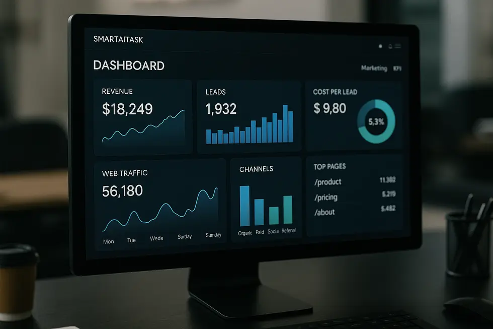 SmartAITask-Dashboard für strategische Marketingentscheidungen