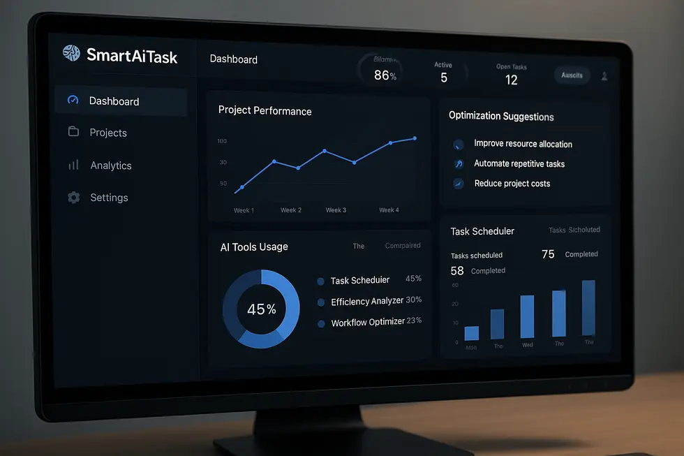 SmartAiTask optimiert Content-Marketing mit KI-gestützten Tools.