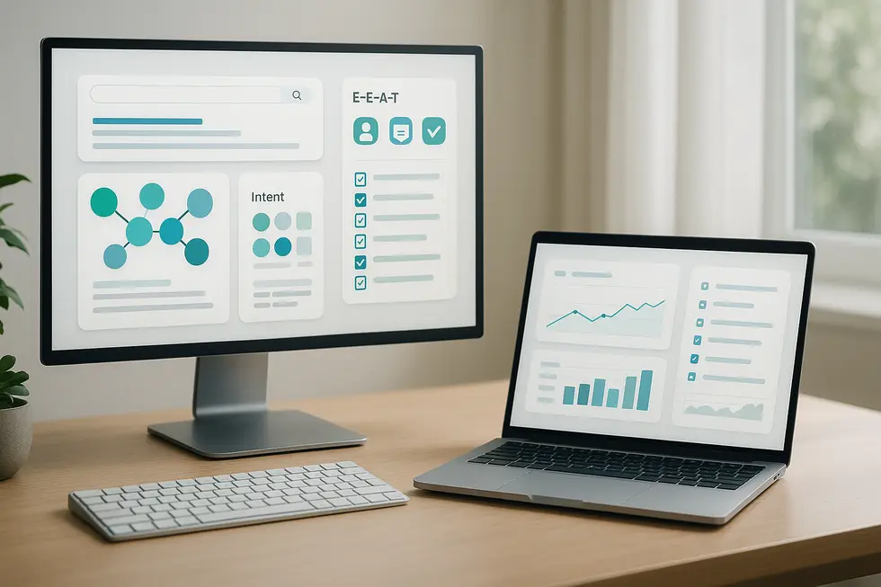 Onpage SEO 2025: Grundlagen, Intent & E‑E‑A‑T